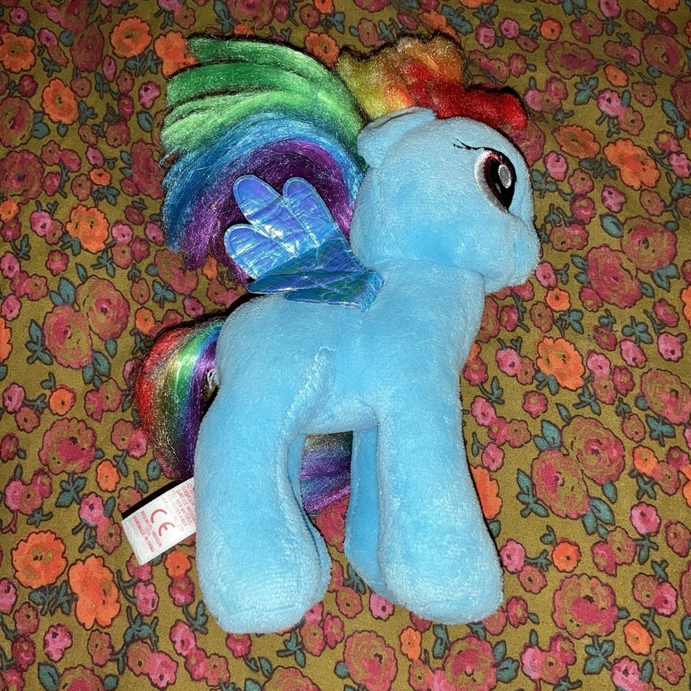 Ty My Little Pony Rainbow Dash Plush - Colorful Mane and Tail - 7 inches